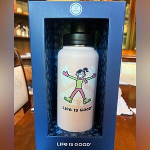 Life Is Good 32oz stainless steel bottle